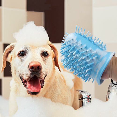 2-in-1 Portable Dog Paw Cleaner & Grooming Brush